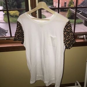 PINK cheeta t shirt